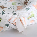 Baby Lounger for Newborn Portable Bag,Baby Lounger Play Mat Awake-Time,Newborn Babies Essentials Gifts 0-24 Months Home Travel(Crocodile Jungle) by TinyTreasures Baby Boutique