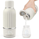 Portable Bottle Warmer for Travel, 2.5 Min Fast Heating for Breast Milk and Formula, Portable Milk Warmer with 10400mAh Long Battery, 17oz Large Capacity, Fast Charging Baby Bottle Warmer by TinyTreasures Baby Boutique