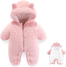 Newborn Baby Bear Outfit Suit Girls Boys Fleece Jumpsuit Romper Hooded Winter Snowsuit Clothes by TinyTreasures Baby Boutique