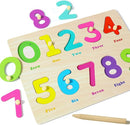 GRINNNIE Toddler Puzzle for 1 2 3 Years Old, Wooden Alphabet Number Peg Puzzles for Preschool Toddlers Age 2-4, Great Learning Puzzle Toy 1st Birthday Gift for Girls Boys by TinyTreasures Baby Boutique