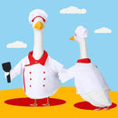 Geyoga Chef Goose Outfit Costume Yard Lawn Porch Clothes for 23'' Plastic Goose Outdoor Patio Art Decoration by GreenHaven Gardens
