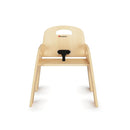Foundations Simple Sitter Low Wood Feeding Chairs Multipack, Wide No-Tip Base, Adjustable Safety Harness, Stackable Wood Toddler Chairs with Food Service Grade Finish, 2 Pack (11 inch) by TinyTreasures Baby Boutique
