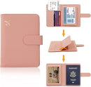 Melsbrinna Rfid Passport Holder for Travel women/Men, Cute Passport Wallet Rfid Blocking Card Slots, Rfid Passport Cover/CaseTravel Wallet, Passport Book Holder (1, Pink) by TinyTreasures Baby Boutique