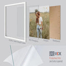 VCK 22x28 Poster Frame Set of 3 - White,Solid Wood Picture Frames, Textured Exclusive Wall Gallery Frame by CozyNest Decor