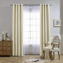 NICETOWN Light Blocking Curtains and Drapes Extra Long 120" - Grommet Room Darkening Thermal Insulated Solid Grommet Window Treatment for Hall/Villa, Beige, 2 Panels, 52" W by 120" L by TinyTreasures Baby Boutique