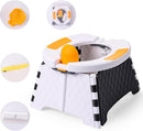 Portable Potty for Toddler Travel, Kids Travel Potty Training Chair with Travel Bag, Baby Potty Training Toilet for Outdoor and Indoor Easy to Clean (White) by Yszawmx, Includes 30 Replacement Bags by TinyTreasures Baby Boutique