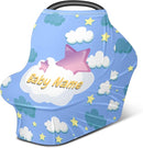 Baby Car Seat Stroller Cover Nursing Cover New Mom Breastfeeding Scarf Soft Stretchy Infant Carrier Cover Car Canopy Coverage by TinyTreasures Baby Boutique