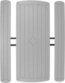 OEF Furnishings Heavy Duty Blow Molded Folding Picnic Table- Light Speckled Grey, Black Frame by GreenHaven Gardens