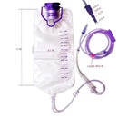 Water Drip Bags,1200ml Nutrition Bag Fluid Dripper Supply with Large Bore & Tube for Plants, 3 Pcs