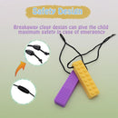 Chew Necklaces for Sensory Kids, 5PCS Building Block Silicone Chewy Necklace for Boys and Girls with Autism Biting Chewing, BPA Free Teether Toys for Baby Toddler and Infant Teething by TinyTreasures Baby Boutique
