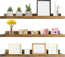 Giftgarden 36 Inch Large Floating Shelves for Wall Set of 3, Rustic Picture Ledge Wall Shelf for Bedroom Kitchen Bathroom Living Room Nursery Display, 3 Different Sizes by CozyNest Decor