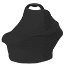 Carseat Covers for Baby Breastfeeding – Multi use Car Seat Canopy Cover, Infant Stroller Canopy Cover for Boy and Girls (Black Print) by TinyTreasures Baby Boutique