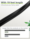 Foam Corner Protector Edge and Corner Guard, with 19 feet Length Foam Safety Bumpers, Baby Proofing Safety Table Corner Protectors (Black) by TinyTreasures Baby Boutique