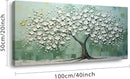 LASMOND Turquoise Tree of Life Wall Art for Living Room Canvas Prints Artwork Modern Abstract Bedroom Office Painting Decor (40x20 Inches) by CozyNest Decor