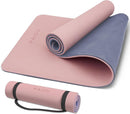 Yoga Mat Non Slip Anti-tear,extra thick-2/5 inch（10MM）High Resiliency Professional POE Yoga Mats for Women Men Kids,72"x24"inch,Workout, Yoga, Pilates and Floor Exercise, with Carrier Strap by TinyTreasures Baby Boutique