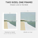 Homeforia 20x24 White Picture Frame, High End Oak 20x24 White Wood Frame with Mat 16x20 Photo, 20 x 24 Wooden Poster Frames Matted to 16 by 20, 24x20 Hanging Frames, Tempered Glass, Wall Kit, Set of 1 by CozyNest Decor