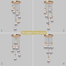 7 Light Raindrop Chandeliers, Brass Teardrop Cluster Pendant Lights Kitchen Island, Gold Dining Room Chandeliers Over Table Hanging Pendant Lighting for High Ceiling, Entryway Staircase by CozyNest Decor