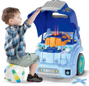 Interactive Truck Engine Toy with Removable Parts - Lights, Sounds, and Fun for Young Mechanics -Unleash Their Creativity and Motor Skills with This Truck Engine Toy (Bule) by TinyTreasures Baby Boutique