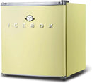 IBCR17SUN Compact, Energy Star Certified Small, Single Door Mini Fridge with Freezer Refrigerator, Standard (1.7 cu ft), Sun Yellow by CozyNest Decor