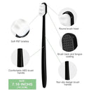 EasyHonor Extra Soft Toothbrush for Sensitive Gums,Micro Fur Manual Toothbrush, 20000 Soft Floss Bristle for Pregnant Women, Elderly, etc. (2black+2white+2pink，All White Bristle) by TinyTreasures Baby Boutique