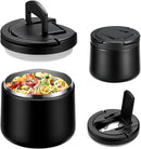 Soup Thermo for Hot Food 14oz Lunch Containers with Buckle Lid Wide Mouth Hot Food Jar Vacuum Insulated Stainless Steel Bento Box Leakproof with Spoon(Black) by TinyTreasures Baby Boutique