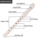 Recorder Instrument for Beginner Kids Adults,8-Hole Soprano Descant Recorder Music Flute with with Cleaning Rod & Leather Case For School Student Home Entertainment(2-Gold Leaf) by TinyTreasures Baby Boutique