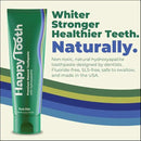 Happy Tooth Hydroxyapatite Toothpaste, Fluoride Free, Natural Whitening for Kids, Toddlers and Adults, SLS Free, Enamel Safe, Dentist Formulated with Clean Ingredients, Fresh Mint Flavor, 3.4oz by CozyNest Decor
