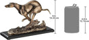 Design Toscano NY1280200 Greyhound Whippet Art Deco Dog Statue, Bronze by CozyNest Decor