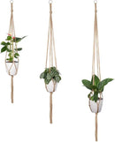 Plant Hangers Indoor Macrame Hanging Planter Holder 6 Pack, 3 Sizes by GreenHaven Gardens