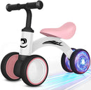 Colorful Lighting Baby Balance Bike Toys for 1 Year Old Girl Gifts, 10-36 Month Toddler Balance Bike, No Pedal 4 Silence Wheels & Soft Seat Pre-School First Riding on Toys, 1st Birthday Gifts. by TinyTreasures Baby Boutique