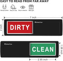 KitchenTour Clean Dirty Dishwasher Magnet - Upgrade Super Strong Magnet Version - Easy to Read Non-Scratch Magnetic Indicator Sign with Clear, Bold & Colored Text - Black by TinyTreasures Baby Boutique