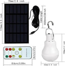Solar Light Bulb Portable 350LM Solar Powered Camping Light Led Lantern Outdoor for Lamp Light Hiking Fishing Tent Indoor Shed Chicken Coop Hurricane Emergency with USB Chargeable by CozyNest Decor