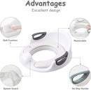 Potty Training Seat for Boys Girls Kids Toddlers Toilet Training Seat Potty Seat for Baby with Detachable Soft Cushion Sturdy Handle and Backrest (White) by TinyTreasures Baby Boutique