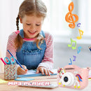 Kids Camera Toys,48MP Dual Lens with 64G SD Card and Cartoon Soft Cover for 3-8 Year Old Girls Boys (PinkDJS) by TinyTreasures Baby Boutique