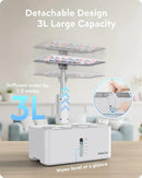 Hydroponics Growing System Garden: 8 Pods Indoor Herb Garden with Grow Light Plants Germination Kit Quiet Automatic Hydroponic Height Adjustable - Gardening Gifts for Women Kitchen White by GreenHaven Gardens