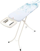 Brabantia Size B Ironing Board (49x15 in) 7 Height Options, Solid Steam Iron Rest Holder (Cotton Flower) Non-Slip Feet, Anti-Collapse Child Locks by CozyNest Decor