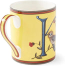 Spode Kit Kemp 12oz Mug in Fine China, K Initial - Custom Coffee Cup for Hot Beverages, Personalized Gift Idea for Her, Him, Friends, Coffee Lovers - Stylish Letter Mug for Daily Use, Dishwasher Safe by CozyNest Decor