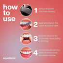AquaSonic Professional Teeth Whitening Strips - Enamel Safe Teeth Whitening with Hydrogen Peroxide - Easy to Use, Non-Slip, Affordable & Effective (Watermelon) by CozyNest Decor