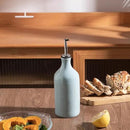 Sweejar Ceramic Olive Oil Dispenser Bottle, Opaque Oil Cruet Protects Oil to Reduce Oxidation, Suitable for Storage Oil, Vinegar, Coffee Syrups & Other Liquids, Pack of 1, 15.5 Fl Oz (Light Blue) by CozyNest Decor