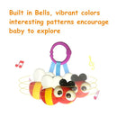 Baby Toys, Cartoon Animal Hanging Rattle Toys, Handbells Baby Rattles, Baby Bed Crib Car Seat Travel Stroller Toys for Infant, Best Birthday Gift for Newborn, 4 Pack by TinyTreasures Baby Boutique