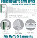 Wonder Hanger Over The Door 2-Pack Organizer for Clothes Hangers, Space-Saving Cascading Hanger Hooks, White
