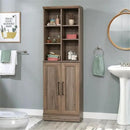 Sauder HomePlus Multi-Room Storage Cabinet with Adjustable Shelves and Door Positioning, Kitchen Laundry Bathroom Pantry Storage Cabinet, in Salt Oak Finish by CozyNest Decor