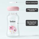 YOHKOH Glass Breast Milk Storage Bottles - 100% Leak-Proof, BPA-Free Breastmilk Storage Containers, Freezer & Dishwasher Safe, Ideal for Nursing Mothers (Red, 5.4oz (Pack of 6)) by TinyTreasures Baby Boutique