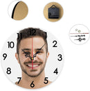 Generic Custom Clocks for Walls Personalized Clocks with Photo Text Logo Silent Non Ticking Round Decoration for Kitchen Wedding Friend Family Lover, 12x12Inch by TinyTreasures Baby Boutique