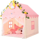 Wilwolfer Kid Tent with Mat, Star Lights - Kids Play Tents for Toddlers Kids Tents Indoor Playhouse - Princess Tent for Girls Toy House Gift (Pink with Mesh) by TinyTreasures Baby Boutique