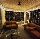 Lighting EVER 594 LED Curtain Lights, 20 x 10 ft Plug in Hanging Fairy String Lights, Wedding Party Backdrop Lights, Window Twinkle Lights for Wall, Patio, NOT Connectable (27 Strings, 9" Apart) by CozyNest Decor