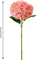 8Pcs Blush Fake Flowers Silk Hydrangea Artificial Flowers Bouquets Faux Hydrangea Stems for Home Table Centerpieces Wedding Party Decoration by CozyNest Decor
