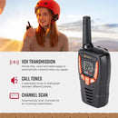 Cobra ACXT390 Walkie Talkies - Rechargeable, Lightweight, 22 Channels, 25-Mile Range Two-Way Radios with VOX (2-Pack) by TinyTreasures Baby Boutique