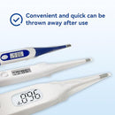 Berrcom Disposable Digital Thermometers Probe Covers Set of 100 Oral Rectal Thermometer Probe Cover Universal Thermometers Sleeves for Adult and Kids by TinyTreasures Baby Boutique