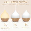 SALKING Essential Oil Diffuser (Set of 2), 100ml Small Aromatherapy Diffuser with Auto Shut-Off, Ultrasonic Diffusers for Essential Oils, Cool Mist Humidifier with Warm White Lights, for Office Home by TinyTreasures Baby Boutique